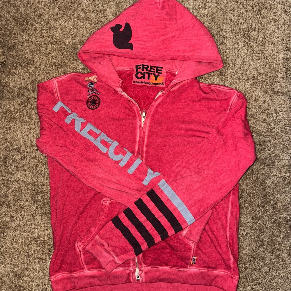 FREECITY x SOULCYCLE Zip up sweatshirt